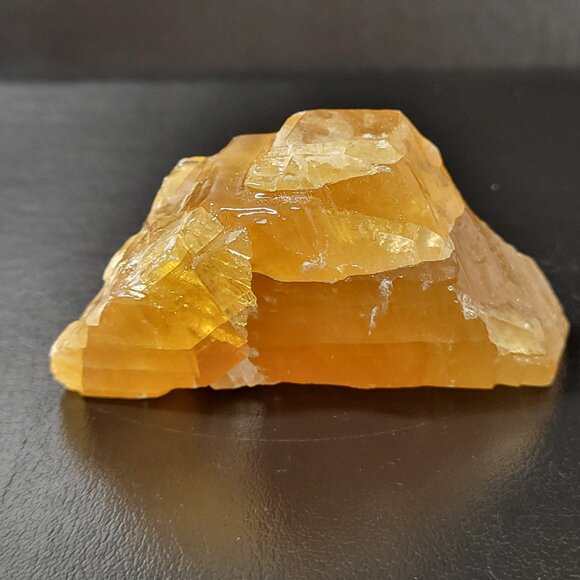 Honey Calcite Mineral Crystal Raw - Picture 3 of 5